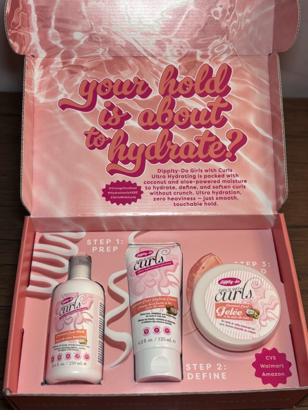 *BRAND NEW* Dippity-Do Girls With Curls Hydrating Trio